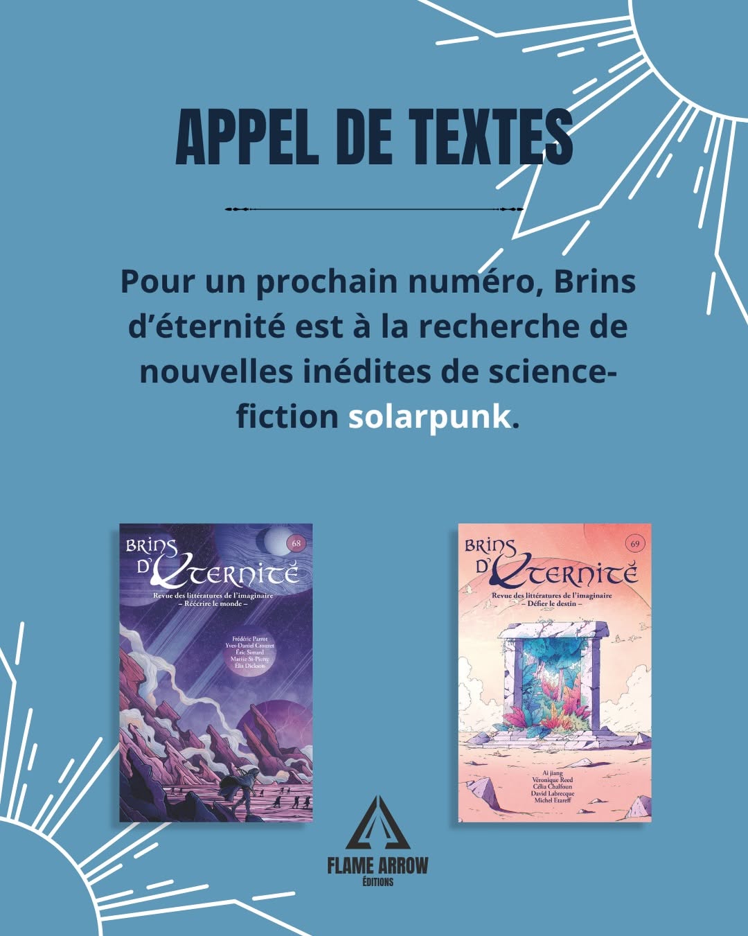 Il vous reste un mois pour participer à l'appel à textes Solarpunk de la revue Brins d'éternité 